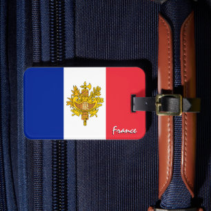 Patriotic France Luggage Tags, französische Flagge Gepäckanhänger