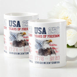 Patriotic Freedom America's 250th Anniversary Kaffeetasse