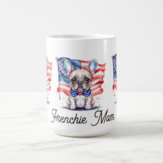 Patriotic French bulldog frenchie mom Kaffeetasse