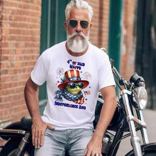 Patriotic Frog: Tag der Unabhängigkeit von Hut und T-Shirt