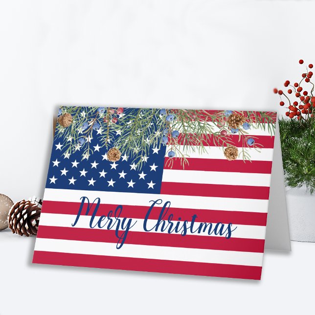 Patriotic Frohe Weihnachten Military American Flag (Von Creator hochgeladen)