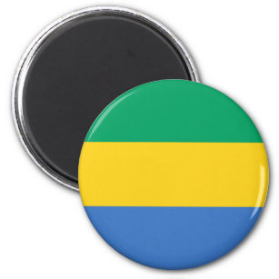 Patriotic Gabon Flag Magnet