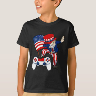 Patriotic Gamer 4. Juli Videospiel Controller T-Shirt