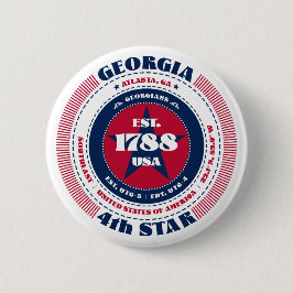 Patriotic Georgia Circle mit Staat Details Button