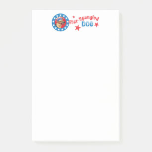 Patriotic German Shepherd Post-it Klebezettel
