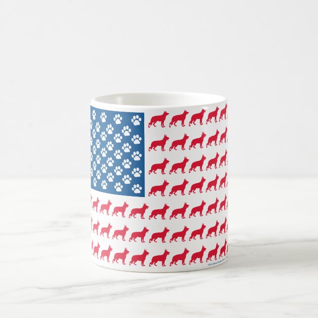 Patriotic German Shepherd Tasse (Mittel)