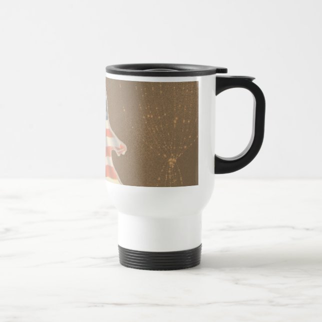 Patriotic Ghost Travel Mug Reisebecher (Rechts)