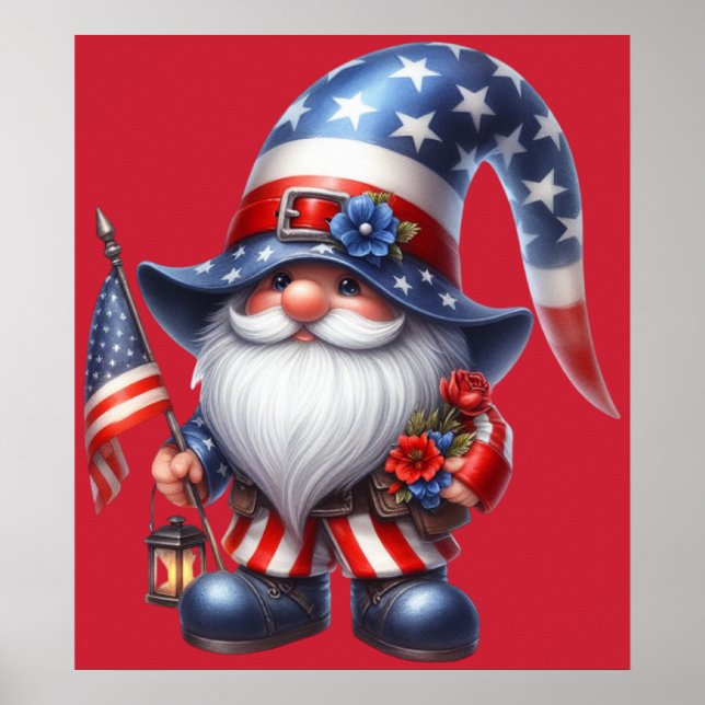 Patriotic Gnome Poster (Vorne)