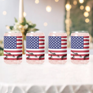 Patriotic GOD BLESS AMERICA USA Flag Dosenglas