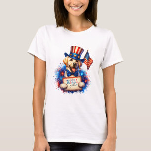 Patriotic Golden Labrador 'Merica Y all T-Shirt