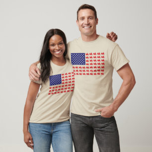 Patriotic Goldwing Motorrad T-Shirt