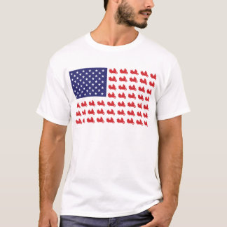 Patriotic Goldwing Motorrad T-Shirt