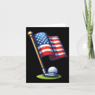 Patriotic Golf 4. Juli Unabhängigkeitstag der USA Karte