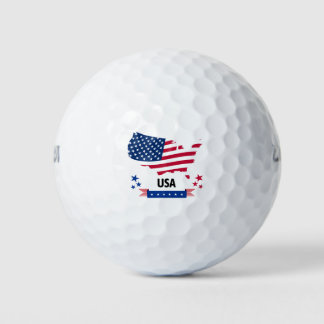 Patriotic Golf Balls American flag Golfball