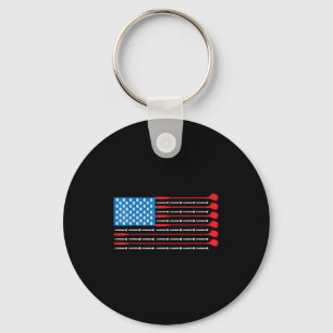 Patriotic Golf Shirt - Usa Flag Golf Clubs & amp; Schlüsselanhänger