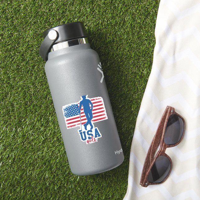 Patriotic Golf USA Aufkleber (HydroFlask Insitu)