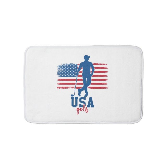 Patriotic Golf USA Badematte (Vorderseite)