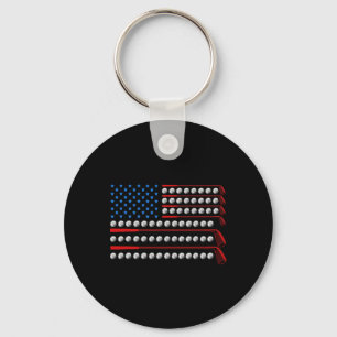 Patriotic Golf Usa Flag Golf Clubs 4. Juli Golf Schlüsselanhänger