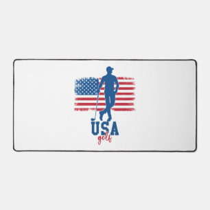 Patriotic Golf USA Schreibtischunterlage