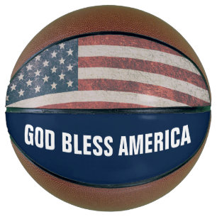 PATRIOTIC GOTT BLESS AMERICA Basketballs