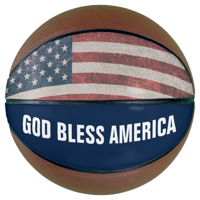 PATRIOTIC GOTT BLESS AMERICA Basketballs (Vorderseite)