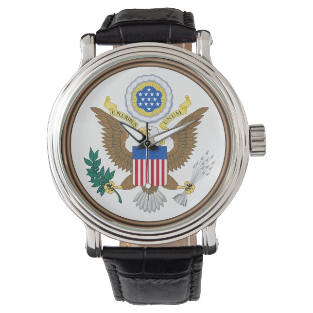 Patriotic Great Seal of the United States  Armbanduhr (Vorderseite)