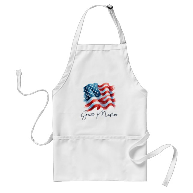 Patriotic Grill Master American Flag Schürze (Vorne)