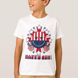 Patriotic Groovy Happy Face - Friedenszeichen 4. T-Shirt