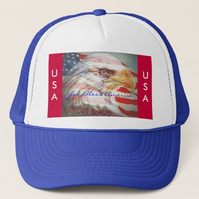 Patriotic Hat Truckerkappe (Vorderseite)