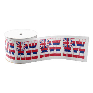 Patriotic Hawaii Staatsflagge Typografie Design Ripsband