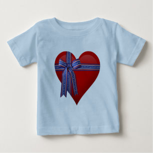 Patriotic Heart Grafik Baby T-shirt