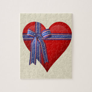 Patriotic Heart Grafik Puzzle