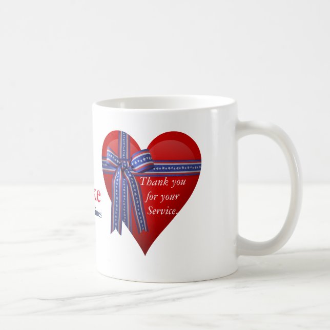 Patriotic Heart Grafik Tasse (Rechts)