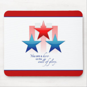 Patriotic Hero Wall of Glory, vielen Dank für Ihr  Mousepad