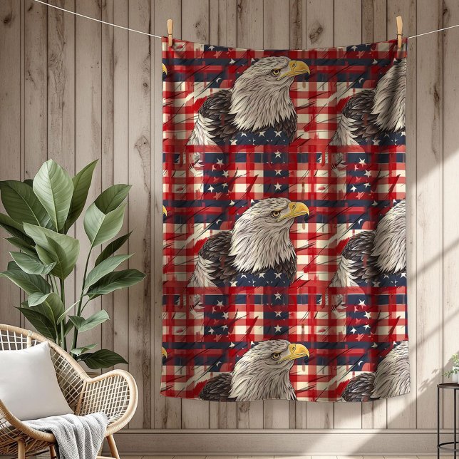 Patriotic Home Blanket Eagle Spirit for the USA Fleecedecke (Patriotic Home Blanket Eagle Spirit for the USA)