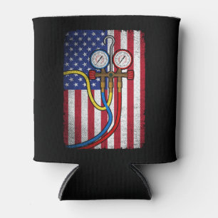Patriotic HVAC Technischer Leiter Amerikanische Fl Dosenkühler