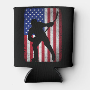 Patriotic Ice Hockey 4. Juli USA Flag Dosenkühler
