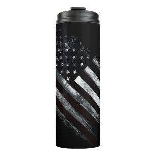 Patriotic Industrial American Flag Thermosbecher