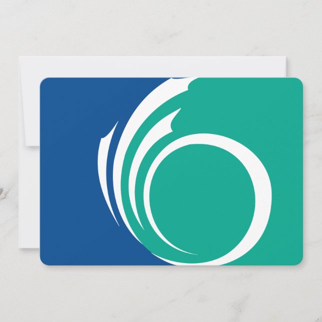 Patriotic  invitations with Flag of Ottawa, Canada Einladung (Vorderseite)