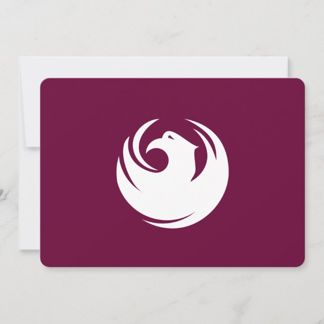 Patriotic  invitations with Flag of Phoenix City Einladung (Vorderseite)