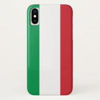 Patriotic Iphone X Fall mit Flag Italien
