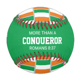 Patriotic IRELAND Custom Scripting FLAG Baseball