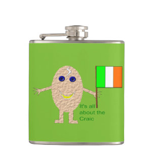 Patriotic Irish Egal Flask Flachmann