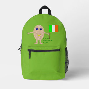 Patriotic Irish Egg Bedruckter Rucksack