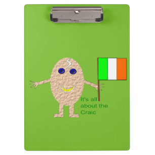 Patriotic Irish Egg Clipboard Klemmbrett