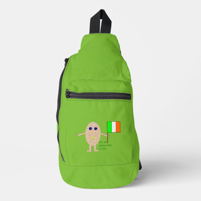 Patriotic Irish Egg Crossbody Bag (Vorderseite)