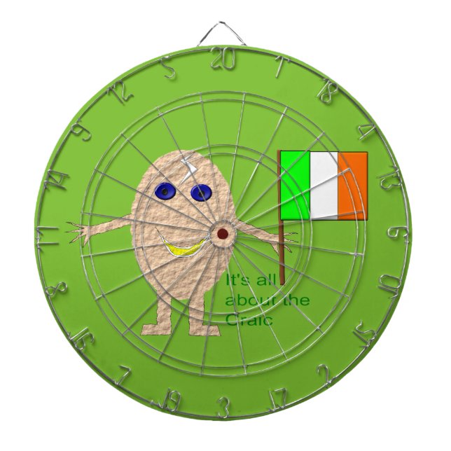 Patriotic Irish Egg Dart Board Dartscheibe (vorne)