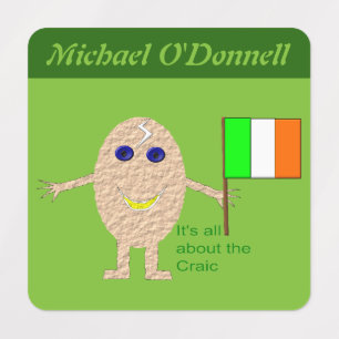 Patriotic Irish Egg Etiketten
