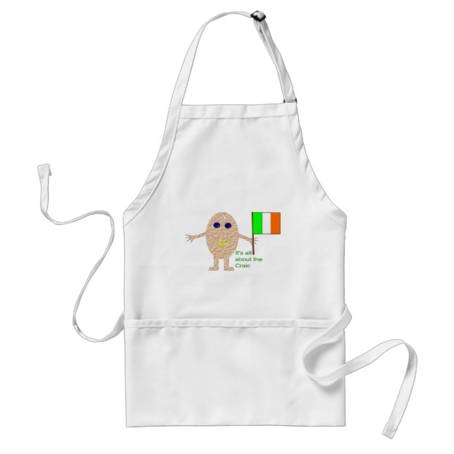 Patriotic Irish Egg Funny Cooking Schürze (Vorne)