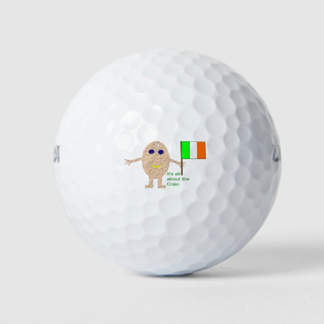 Patriotic Irish Egg Golf Ball (Vorderseite)
